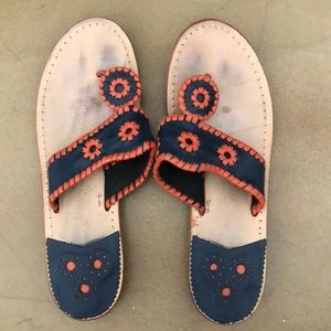 Navy and Orange Jack Rogers